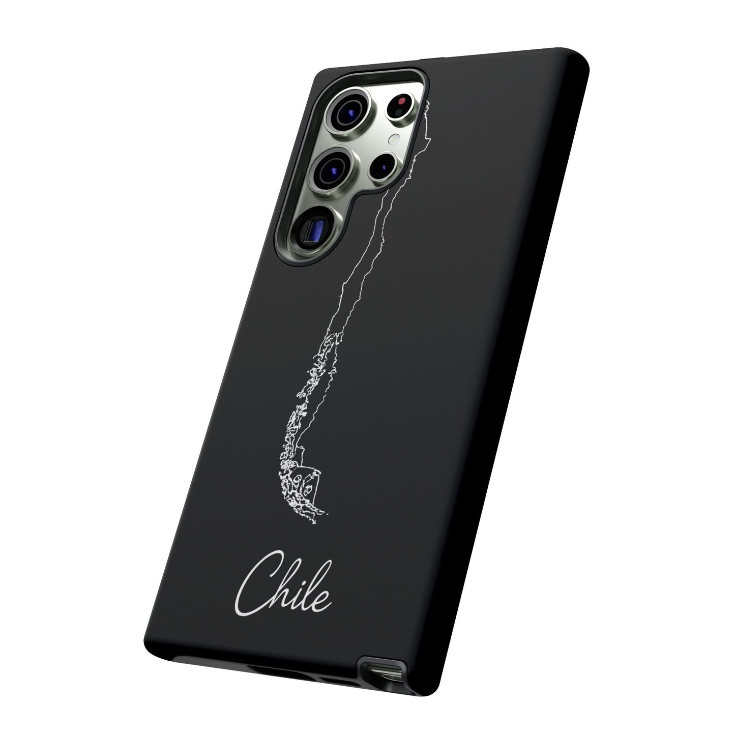 Chile Outline Phone Case – Minimal Country Map Tough Case (iPhone, Samsung, Pixel)