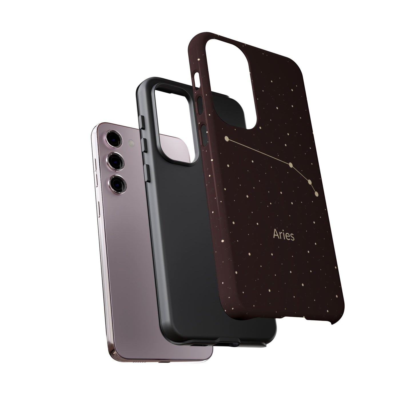 Aries Zodiac Constellation Phone Case – Luxe Gold Celestial Cover