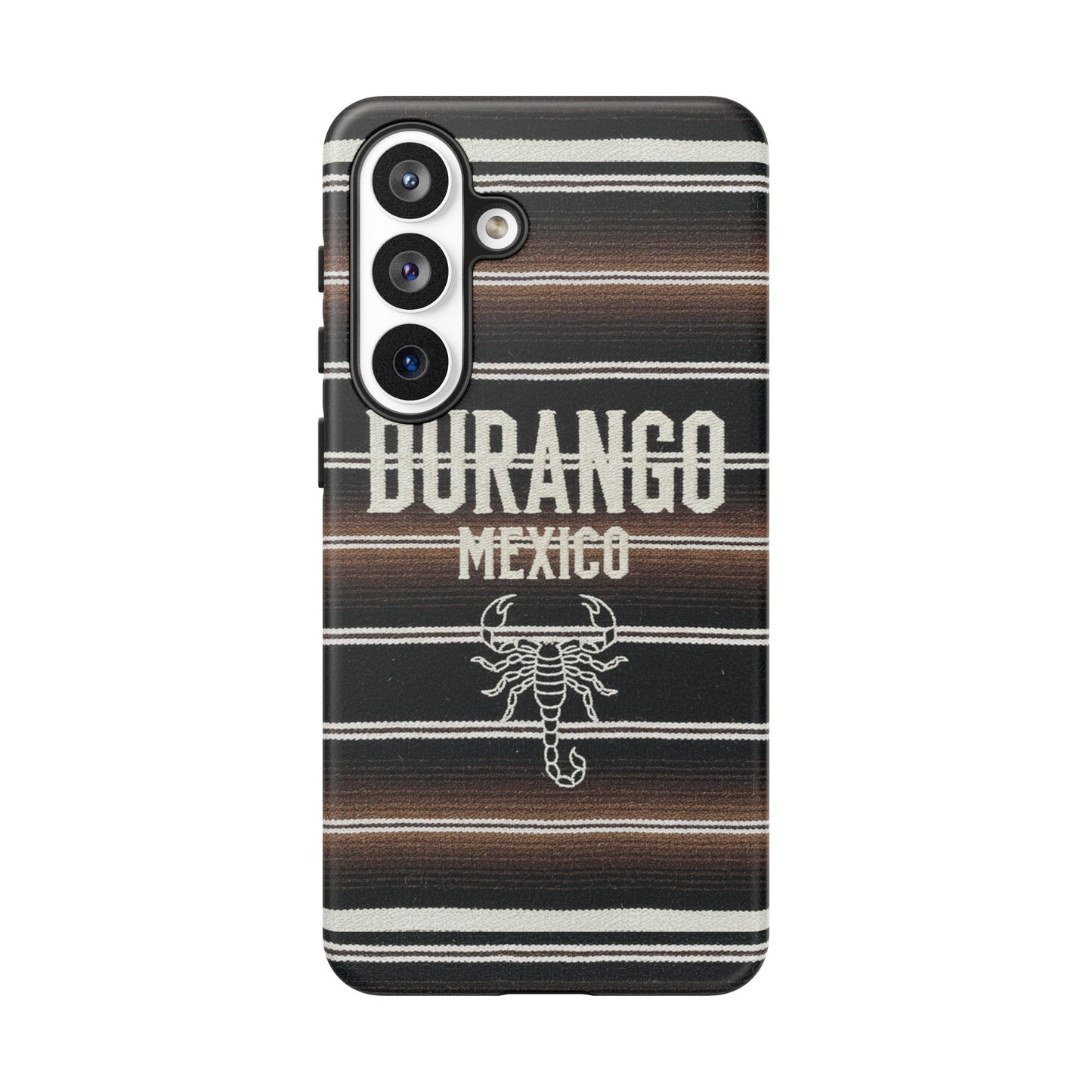 Durango Mexico Phone Case | Serape Scorpion Western Design | Mexican Heritage Tough Case for iPhone & Samsung