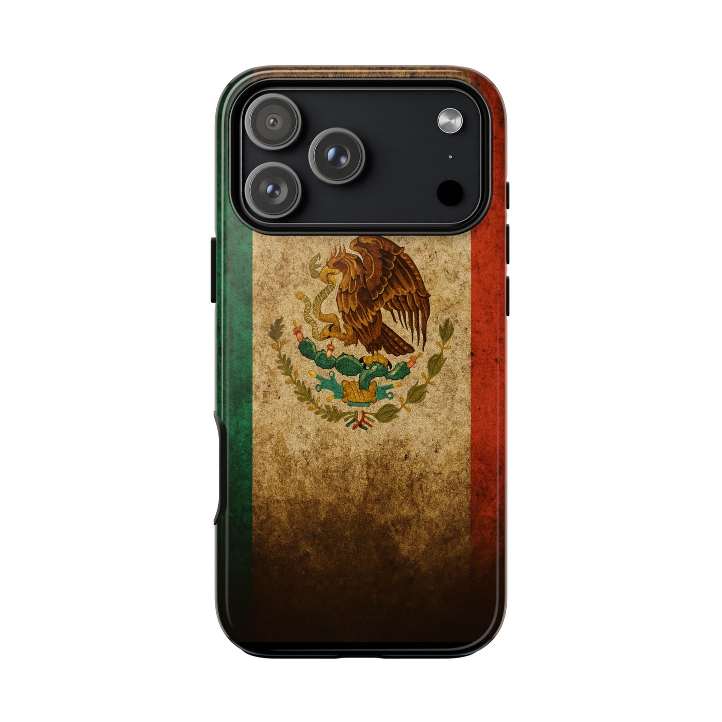 Vintage Mexico Flag Phone Case – Mexican Pride Grunge Flag Aesthetic Tough Case