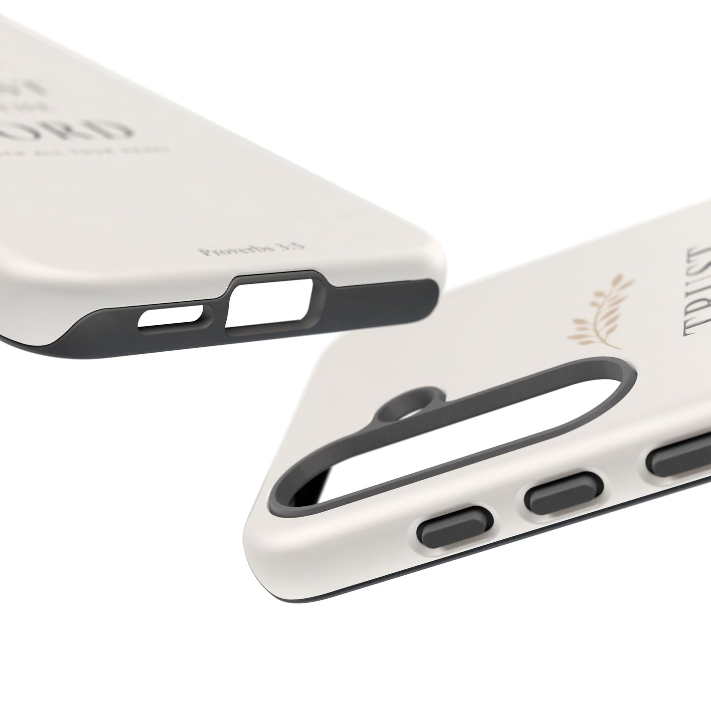 Proverbs 3:5 Christian Phone Case Trust in the Lord Minimalist Faith Cover