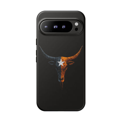 Texas Longhorn Skull Phone Case Western Cowboy Bull iPhone Samsung Cover