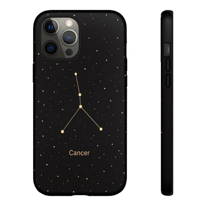 Cancer Zodiac Constellation Phone Case – Luxe Gold Celestial Cover