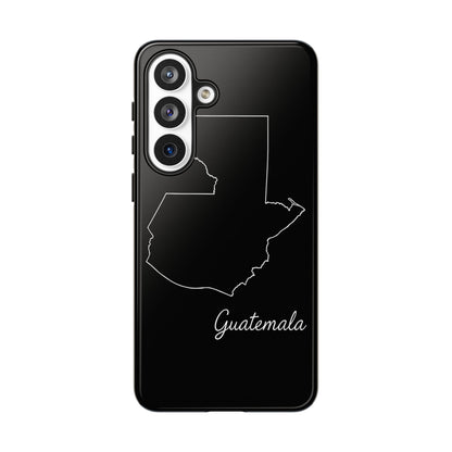 Guatemala Outline Phone Case – Minimal Country Map Tough Case (iPhone, Samsung, Pixel)