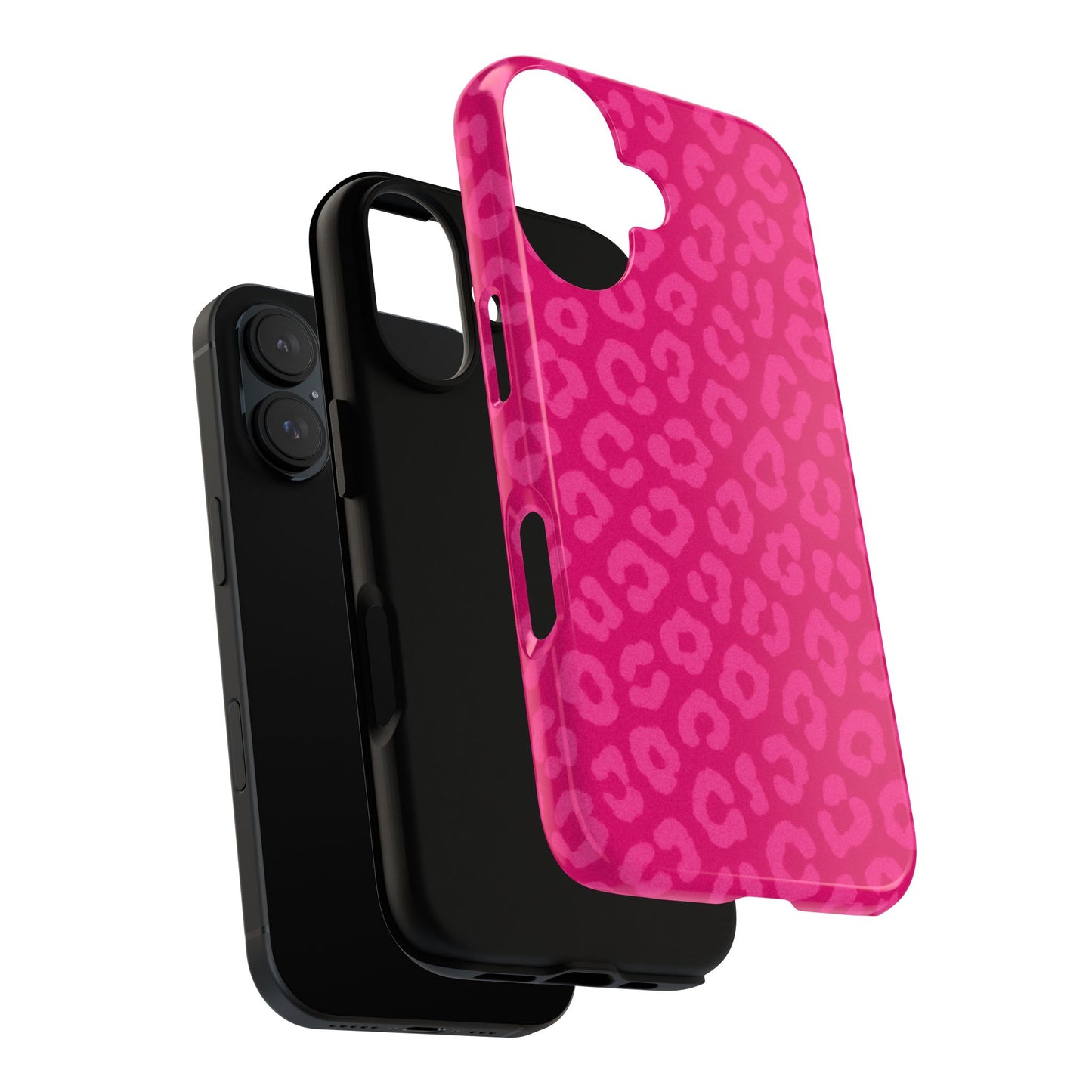 Hot Pink Leopard Print Phone Case – Bold Coquette Leopard Tough Case