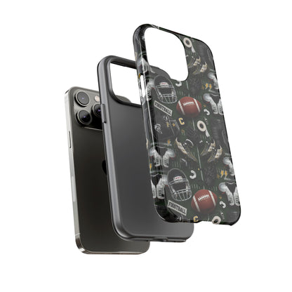 Football Pattern Phone Case – Sports Fan Tough Protective Game Day Case