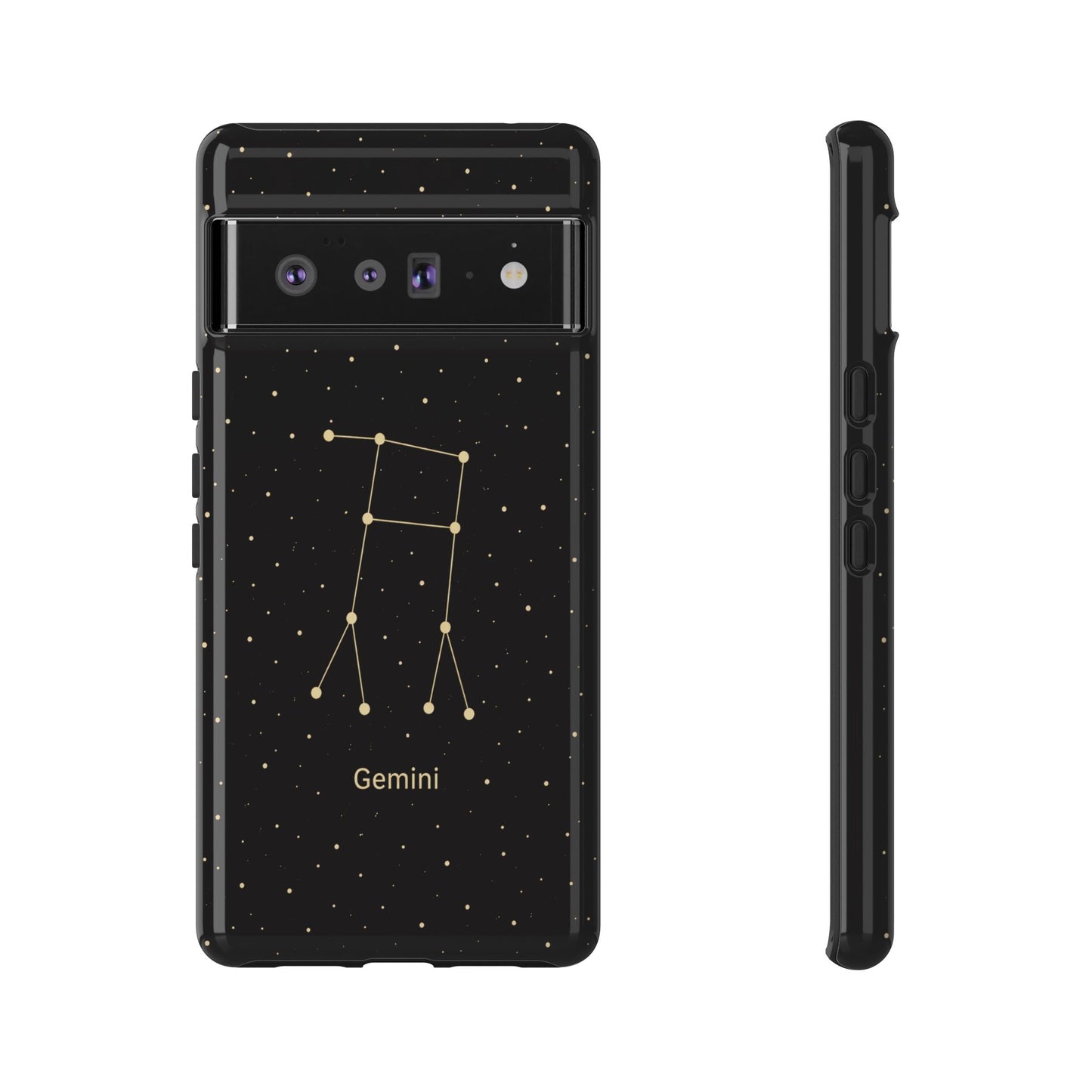 Gemini Zodiac Constellation Phone Case – Luxe Gold Celestial Cover