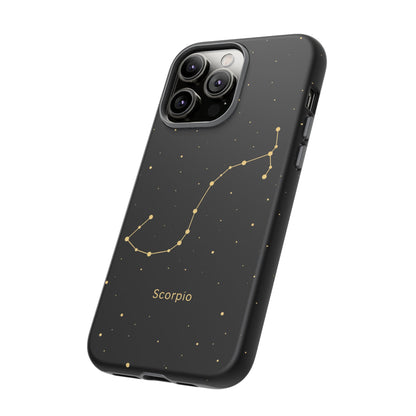 Scorpio Zodiac Constellation Phone Case – Luxe Gold Celestial Cover