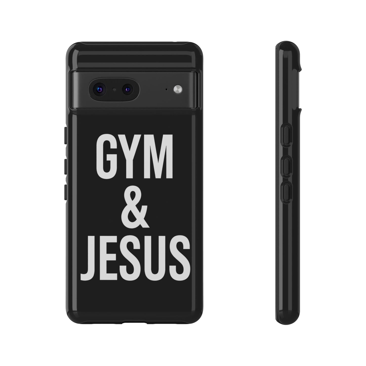 Gym & Jesus Phone Case Christian Faith Workout Gym Motivation Case