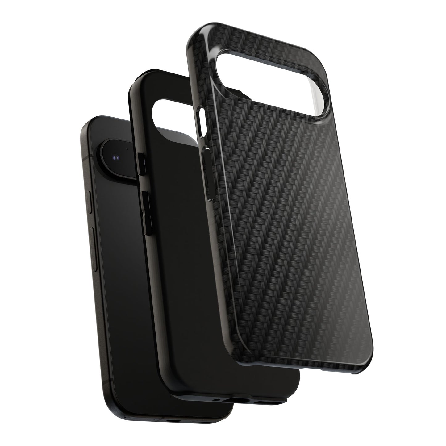 Carbon Fiber Inspired Phone Case – Rugged Slim Protective Tech Case for iPhone & Samsung