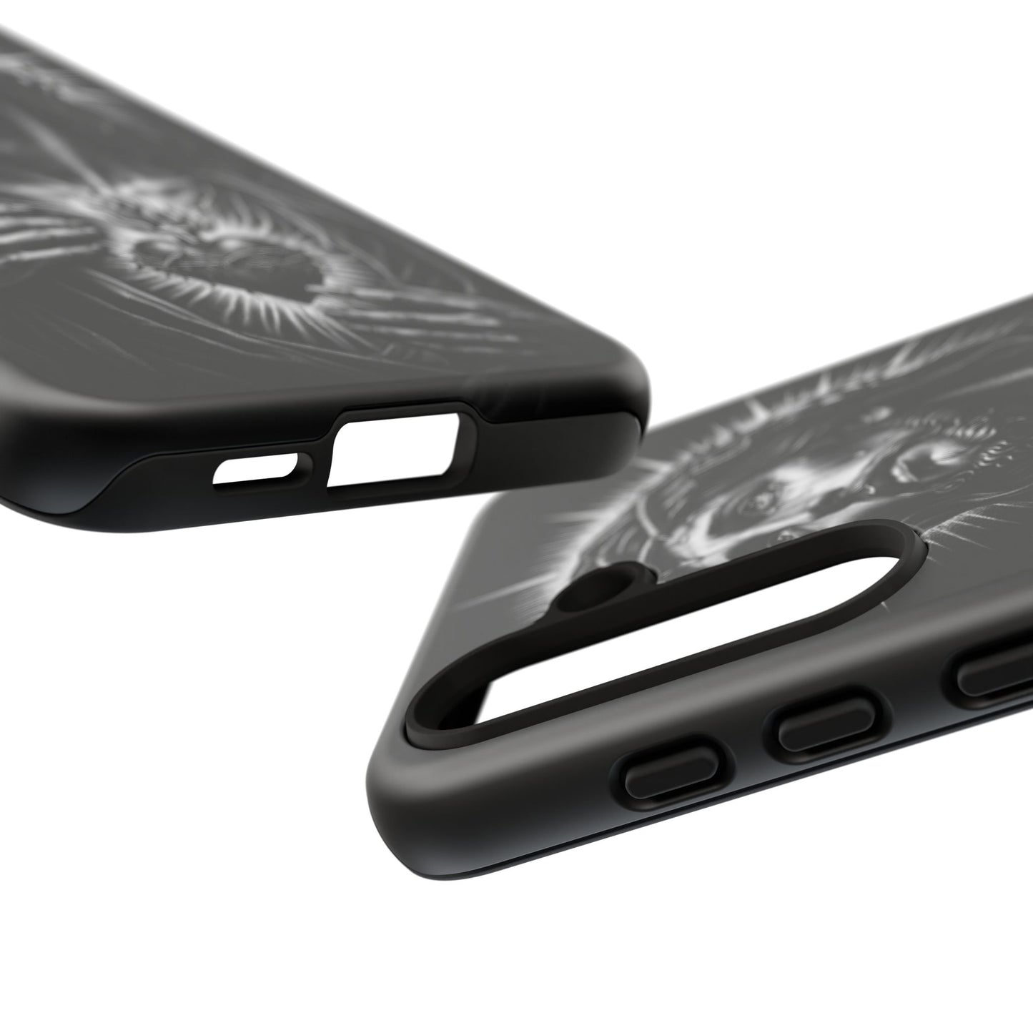 Jesus Sacred Heart Phone Case Black White Christian Faith Aesthetic