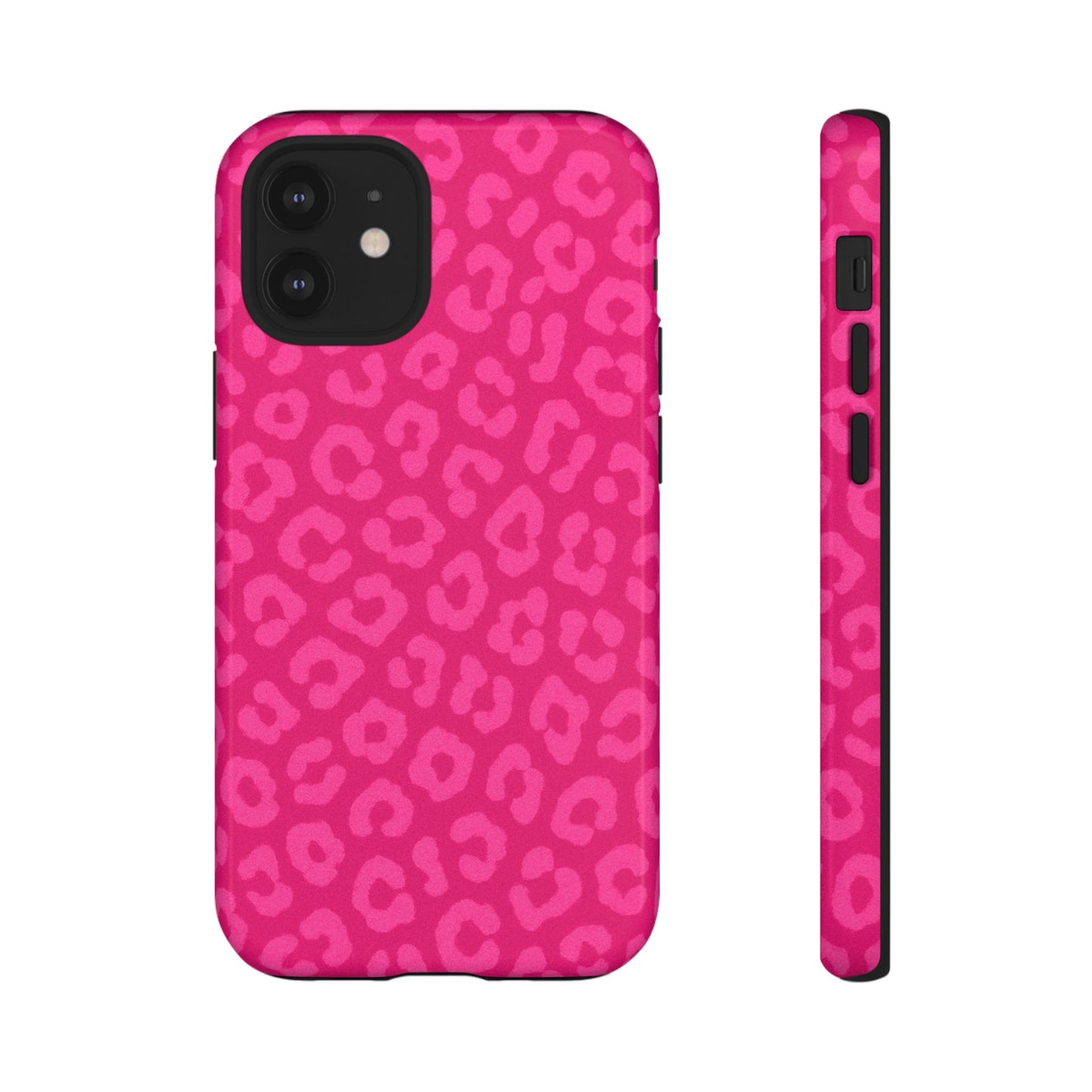 Hot Pink Leopard Print Phone Case – Bold Coquette Leopard Tough Case