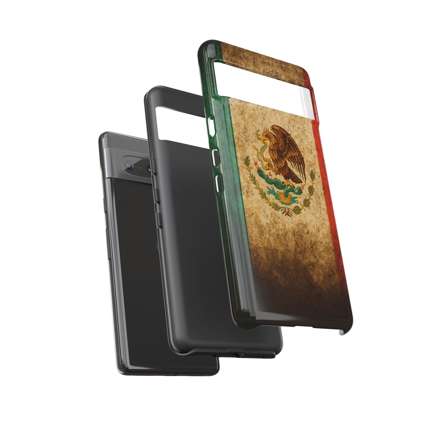 Vintage Mexico Flag Phone Case – Mexican Pride Grunge Flag Aesthetic Tough Case