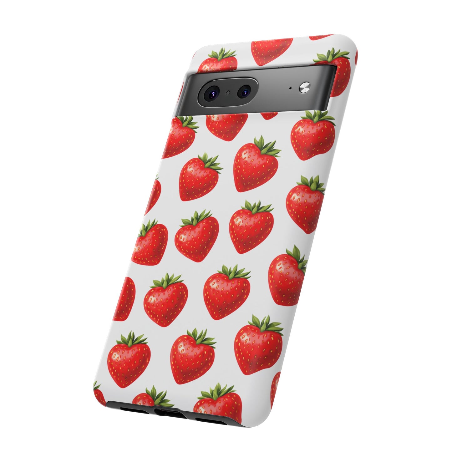 Cute Strawberry Phone Case – Aesthetic Fruit Pattern Protective Cover for Iphone, Samsung Galaxy and Pixel
