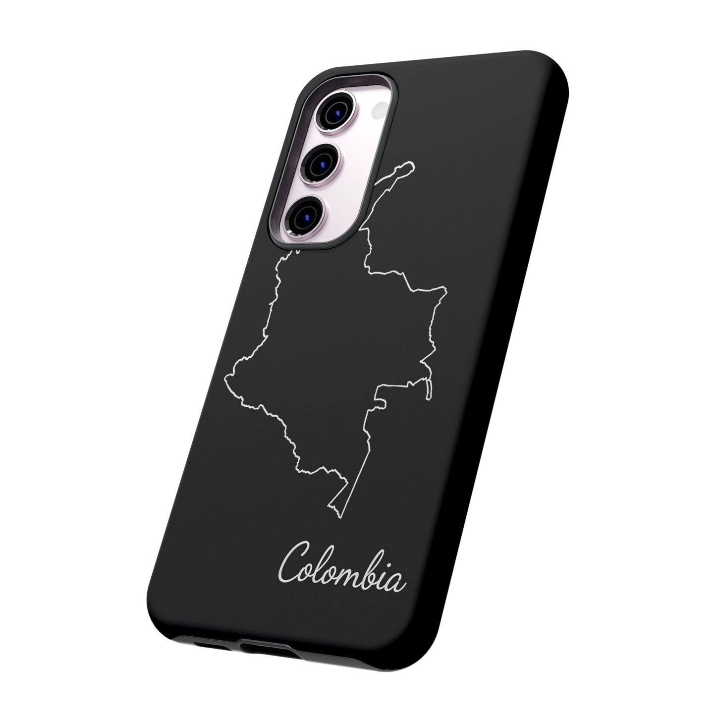 Colombia Outline Phone Case – Minimal Country Map Tough Case (iPhone, Samsung, Pixel)