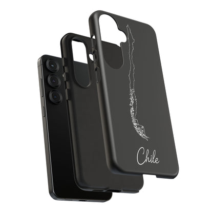 Chile Outline Phone Case – Minimal Country Map Tough Case (iPhone, Samsung, Pixel)