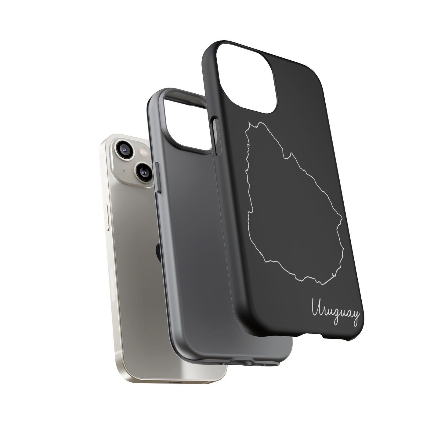 Uruguay Outline Phone Case – Minimal Country Map Tough Case (iPhone, Samsung, Pixel)