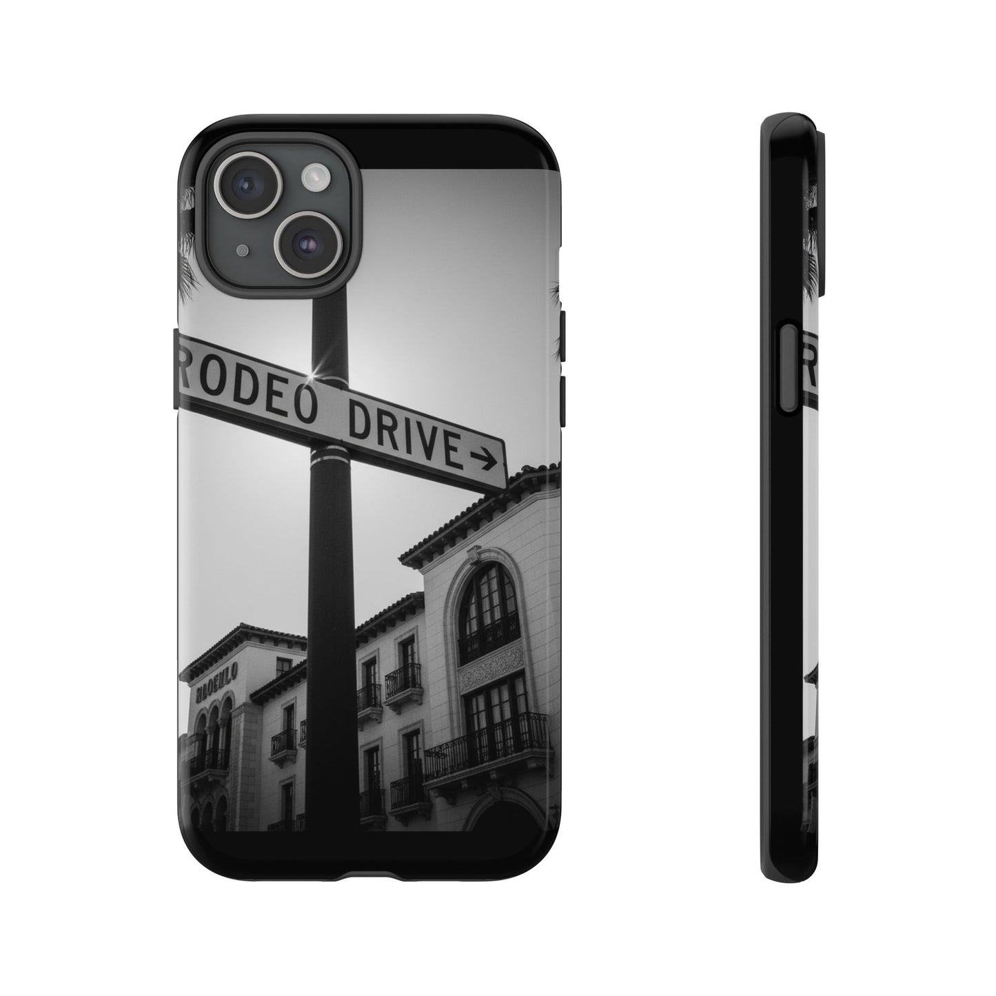 Rodeo Drive Phone Case | Los Angeles Aesthetic Black & White Photography | Luxury LA Street Tough Case for iPhone & Samsung
