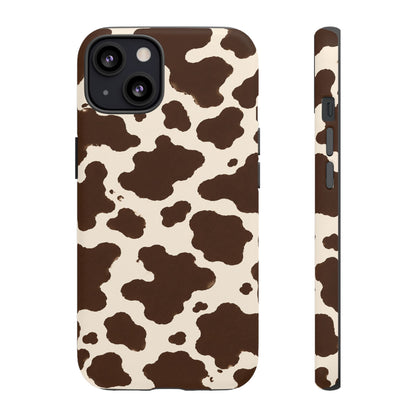 Western Cow Print Tough Phone Case for iPhone Samsung Galaxy Pixel