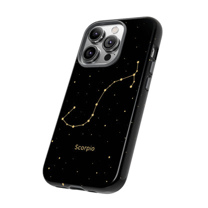 Scorpio Zodiac Constellation Phone Case – Luxe Gold Celestial Cover