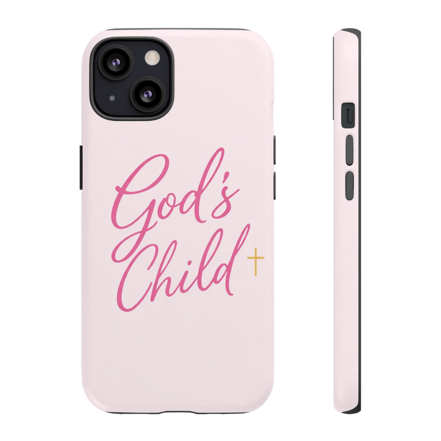 Gods Child Phone Case Christian Pink Aesthetic Tough iPhone Case