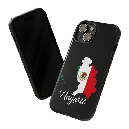 Nayarit Mexico Flag Map Phone Case | Mexican American Pride Tough Case for iPhone & Samsung