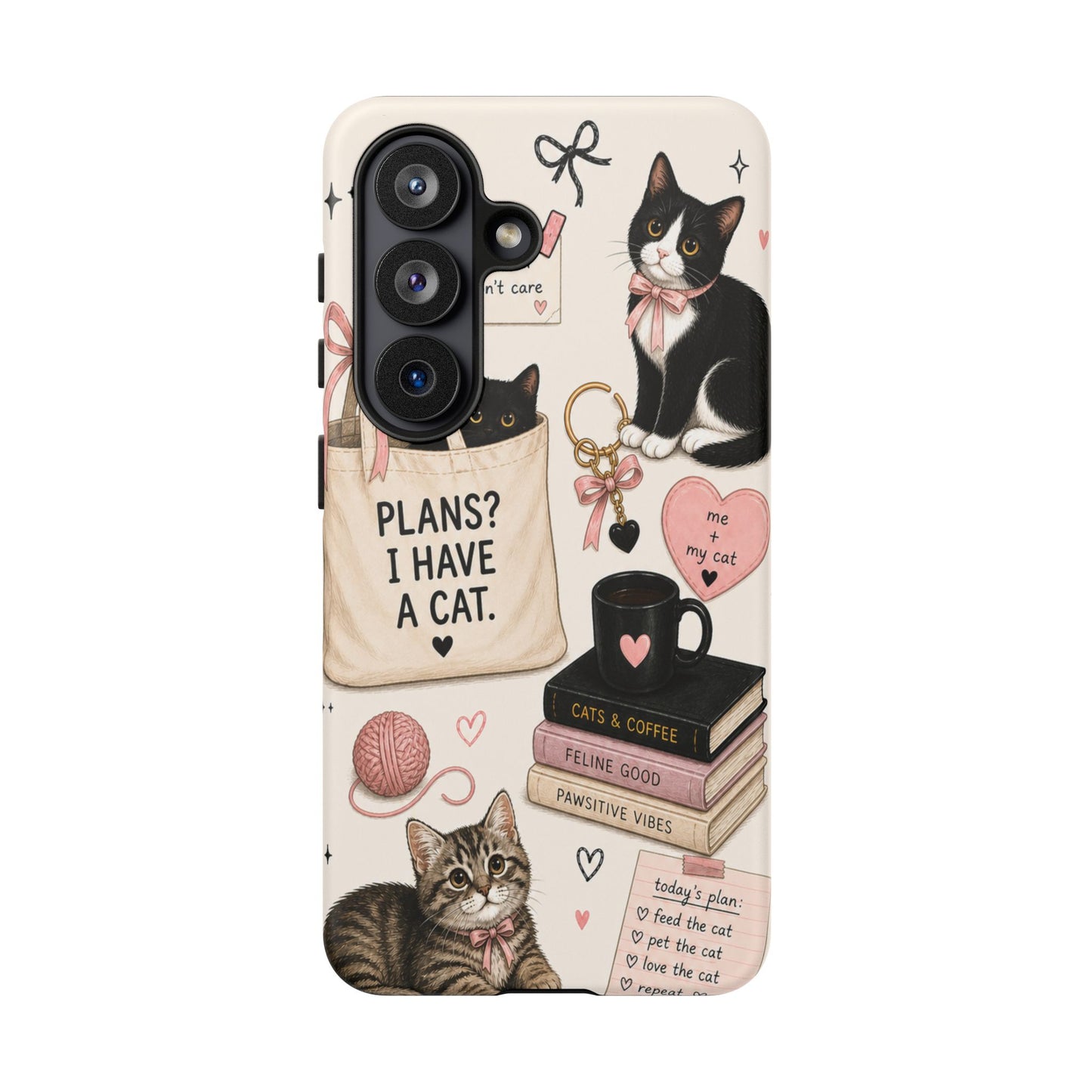 Cat Lover Phone Case | Plans? I Have A Cat Cute Aesthetic Cover