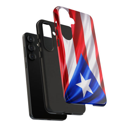 Puerto Rico Flag Phone Case | Boricua Pride Tough Case | Puerto Rican Flag Protective Cover for iPhone & Samsung