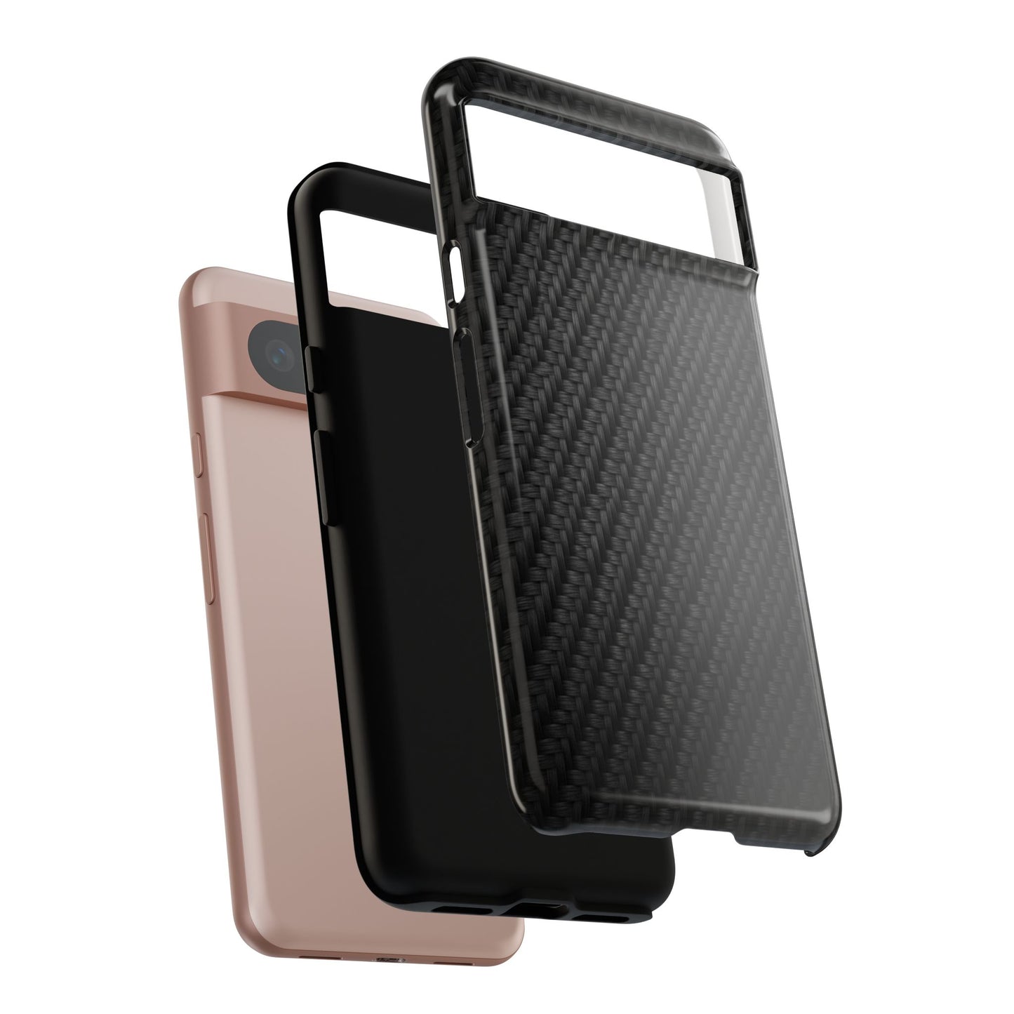 Carbon Fiber Inspired Phone Case – Rugged Slim Protective Tech Case for iPhone & Samsung