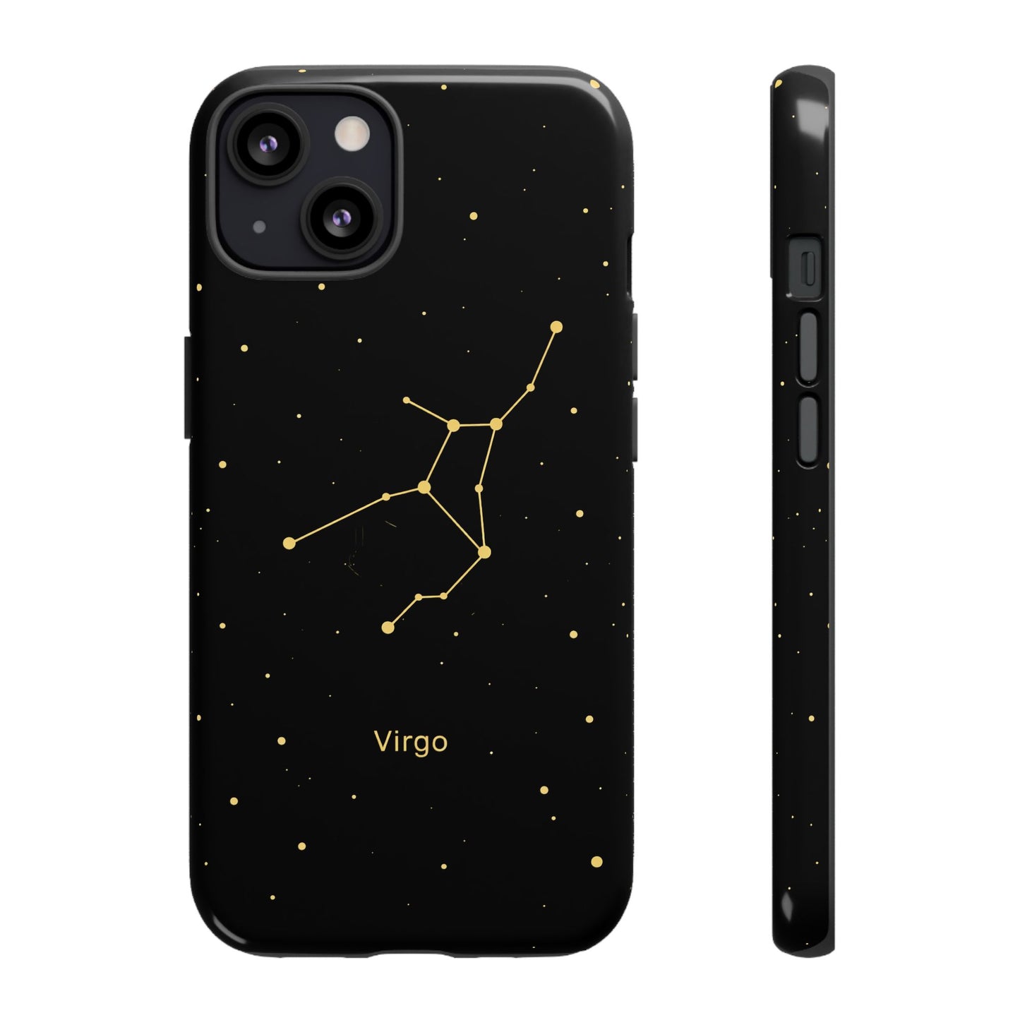 Virgo Zodiac Constellation Phone Case – Luxe Gold Celestial Cover