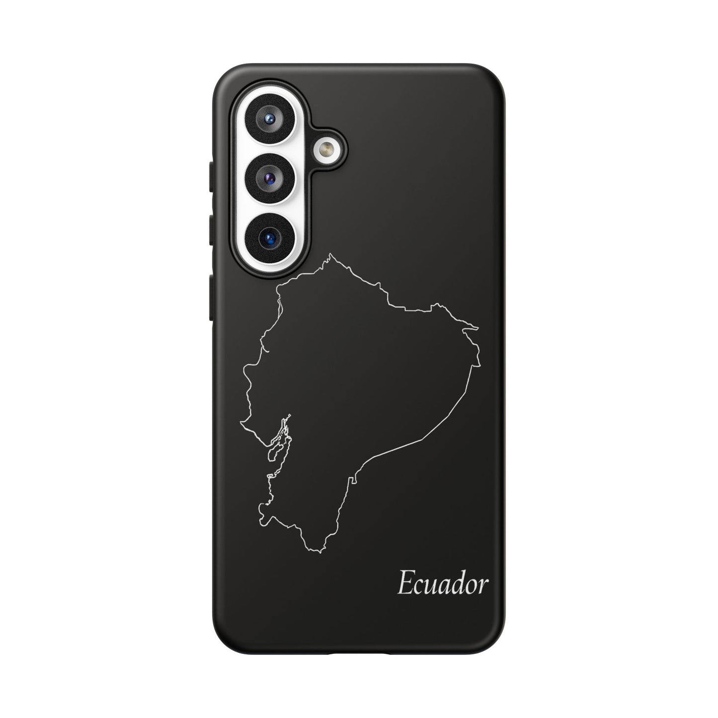 Ecuador Outline Phone Case – Minimal Country Map Tough Case (iPhone, Samsung, Pixel)