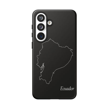 Ecuador Outline Phone Case – Minimal Country Map Tough Case (iPhone, Samsung, Pixel)