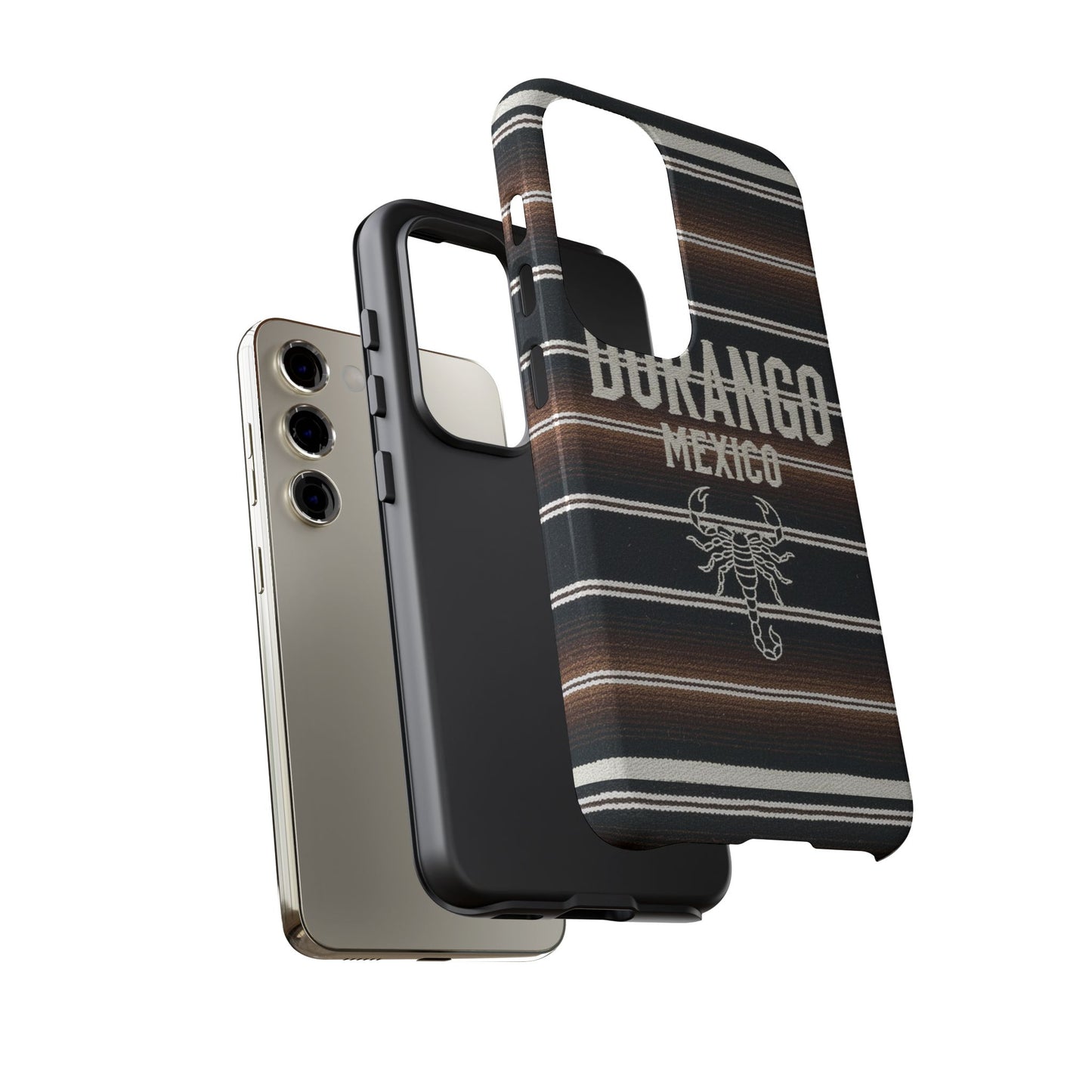 Durango Mexico Phone Case | Serape Scorpion Western Design | Mexican Heritage Tough Case for iPhone & Samsung
