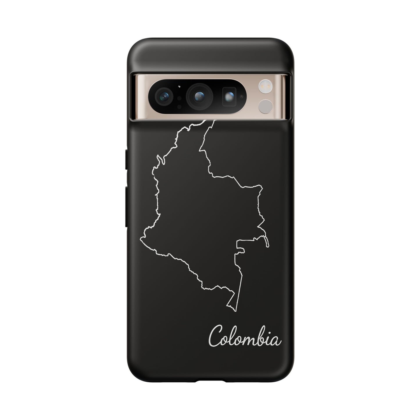 Colombia Outline Phone Case – Minimal Country Map Tough Case (iPhone, Samsung, Pixel)