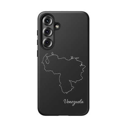 Venezuela Outline Phone Case – Minimal Country Map Tough Case (iPhone, Samsung, Pixel)