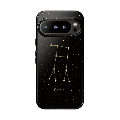 Gemini Zodiac Constellation Phone Case – Luxe Gold Celestial Cover