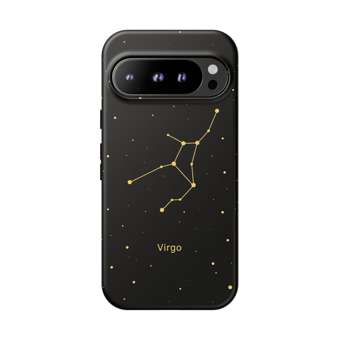 Virgo Zodiac Constellation Phone Case – Luxe Gold Celestial Cover