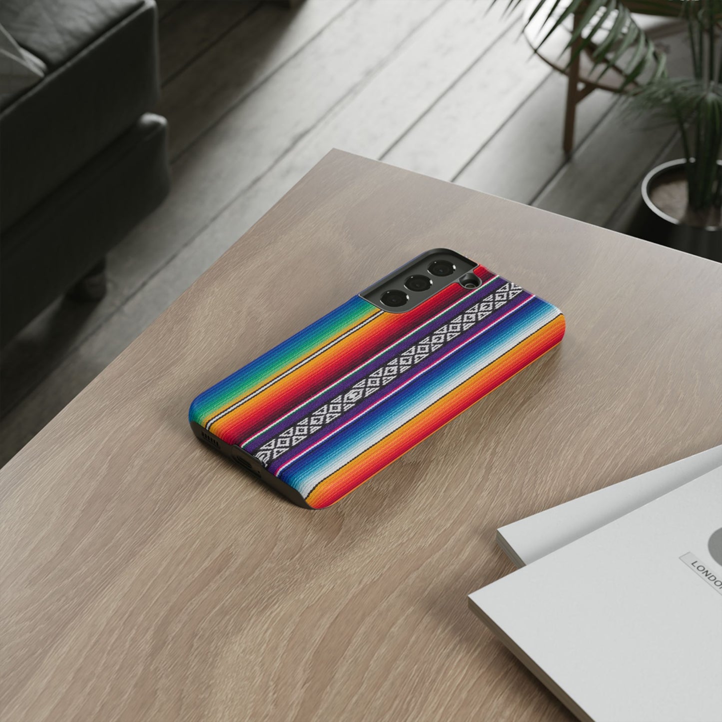 Serape Stripe Phone Case – Colorful Mexican Blanket Pattern Tough Case