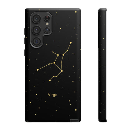 Virgo Zodiac Constellation Phone Case – Luxe Gold Celestial Cover