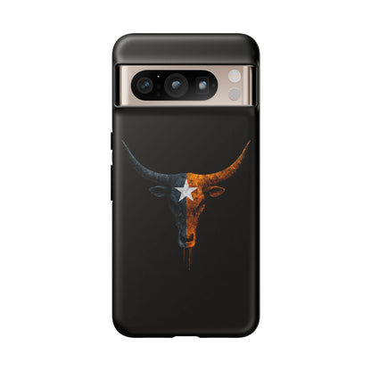 Texas Longhorn Skull Phone Case Western Cowboy Bull iPhone Samsung Cover