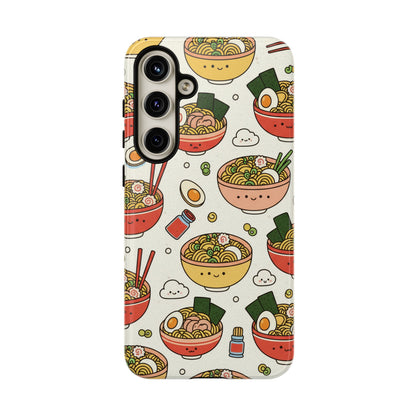Kawaii Ramen Phone Case – Cute Japanese Food Pattern | Noodle Bowl Aesthetic Case