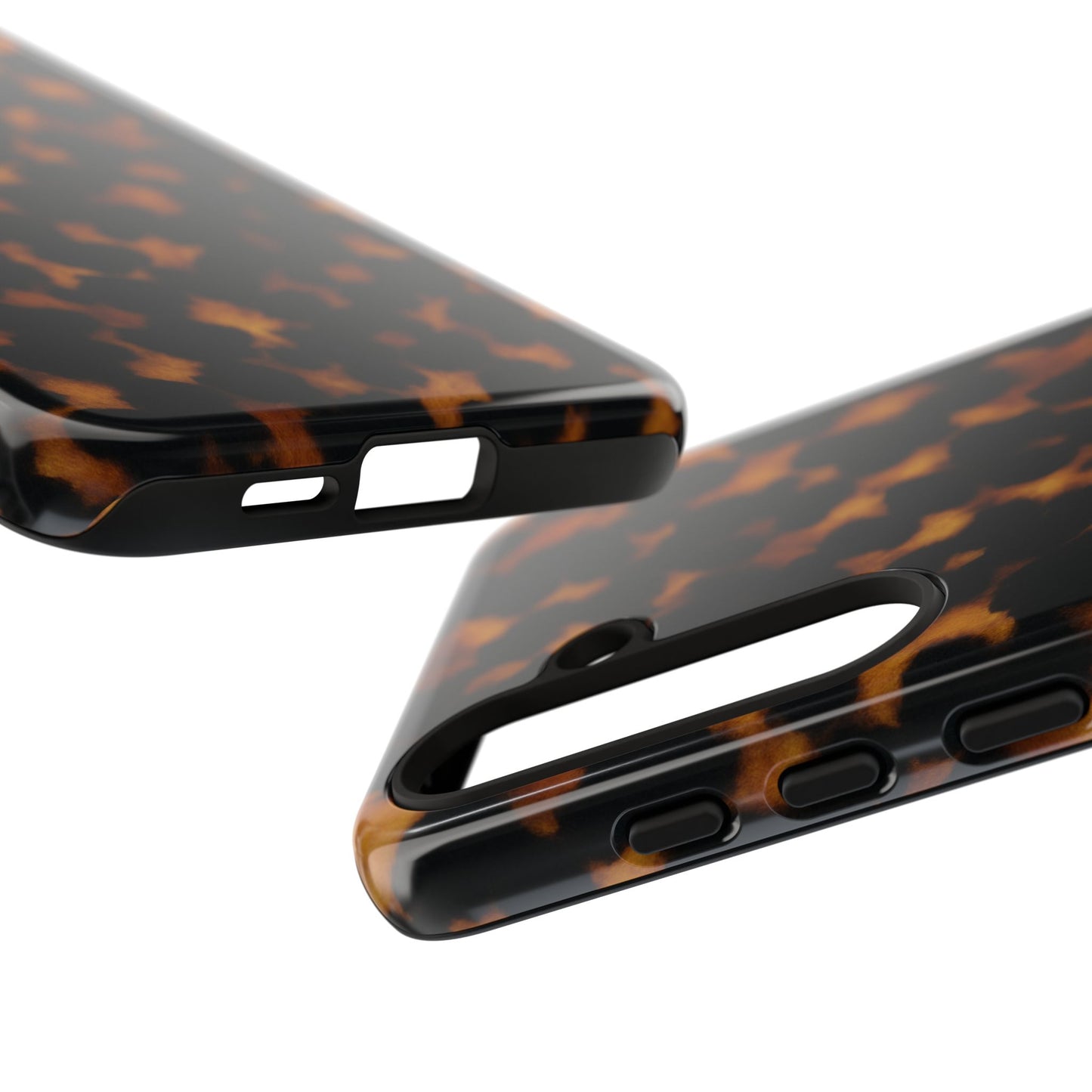 Tortoiseshell Phone Case – Brown Leopard Pattern Luxury Tough Protective Case