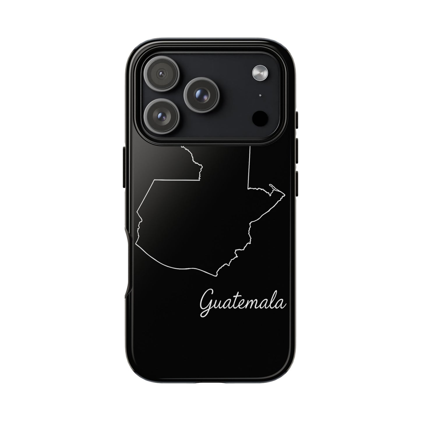 Guatemala Outline Phone Case – Minimal Country Map Tough Case (iPhone, Samsung, Pixel)