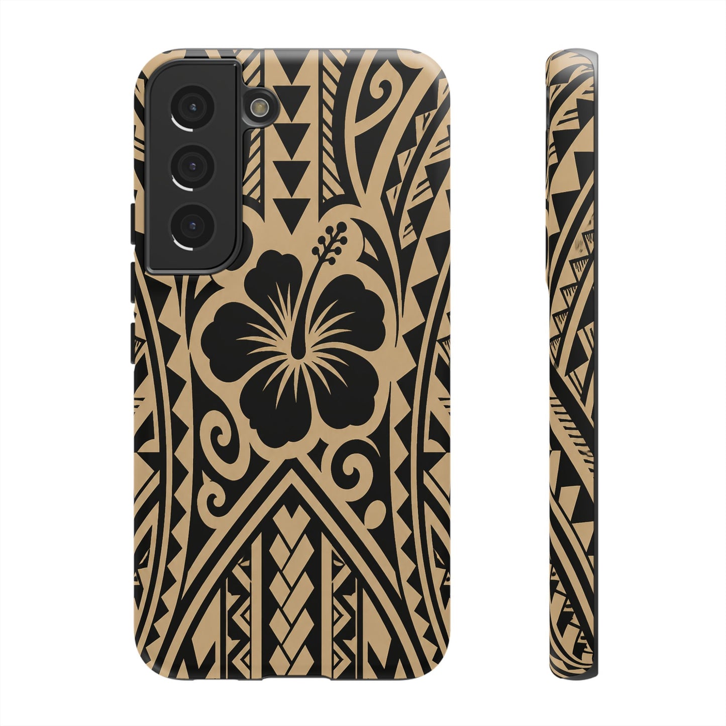 Polynesian Tribal Hawaiin Hibiscus Phone Case for iPhone Samsung Galaxy