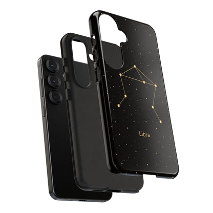 Libra Zodiac Constellation Phone Case – Luxe Gold Celestial Cover