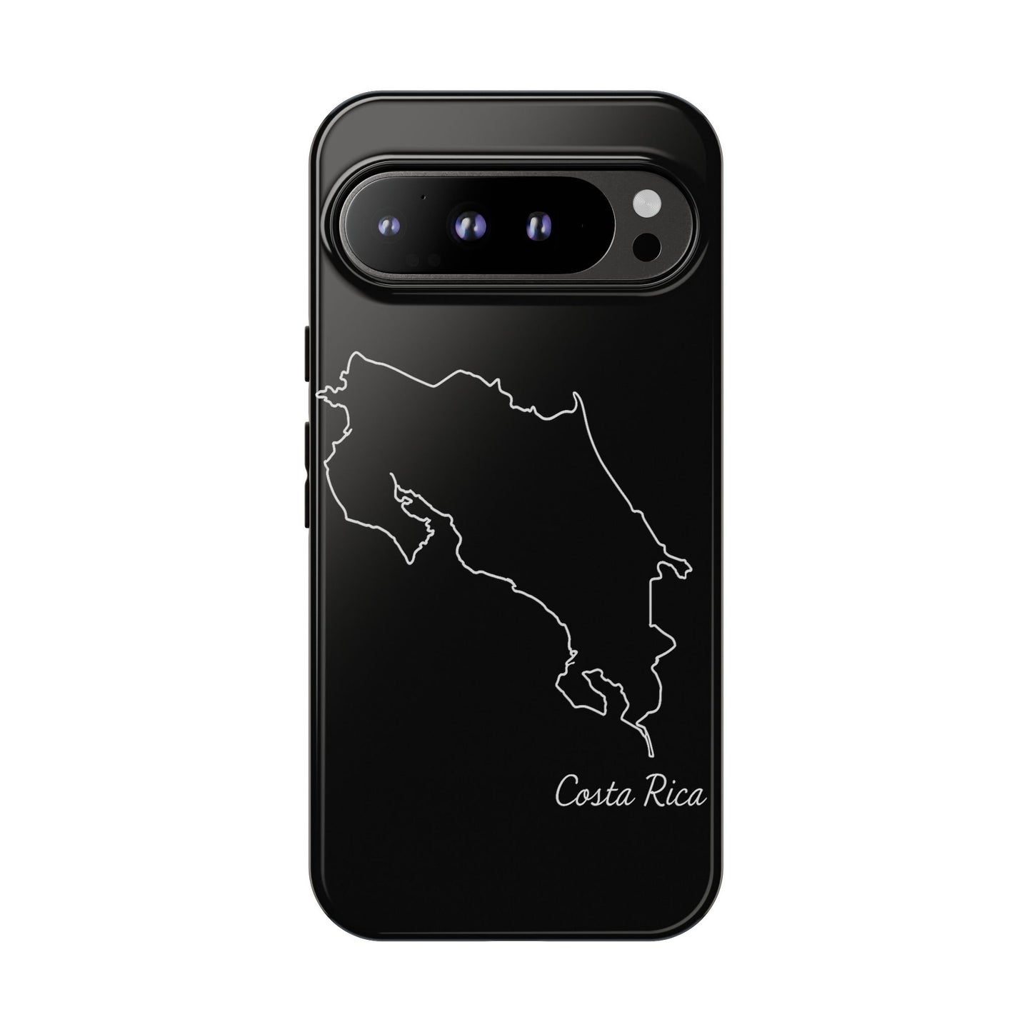 Costa Rica Outline Phone Case – Minimal Country Map Tough Case (iPhone, Samsung, Pixel)
