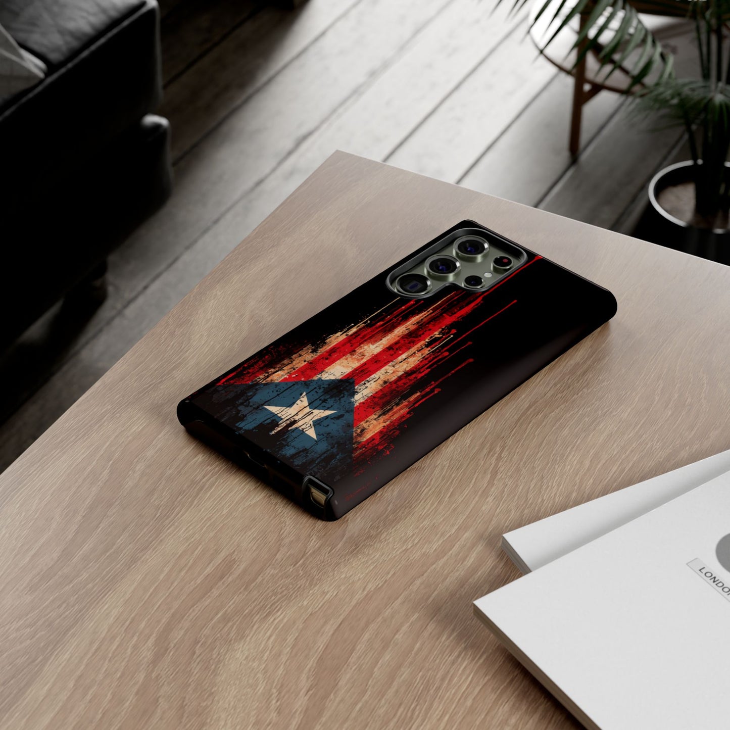 Puerto Rico Flag Phone Case | Distressed Puerto Rican Flag Tough Case | Boricua Pride Protective iPhone Samsung Cover