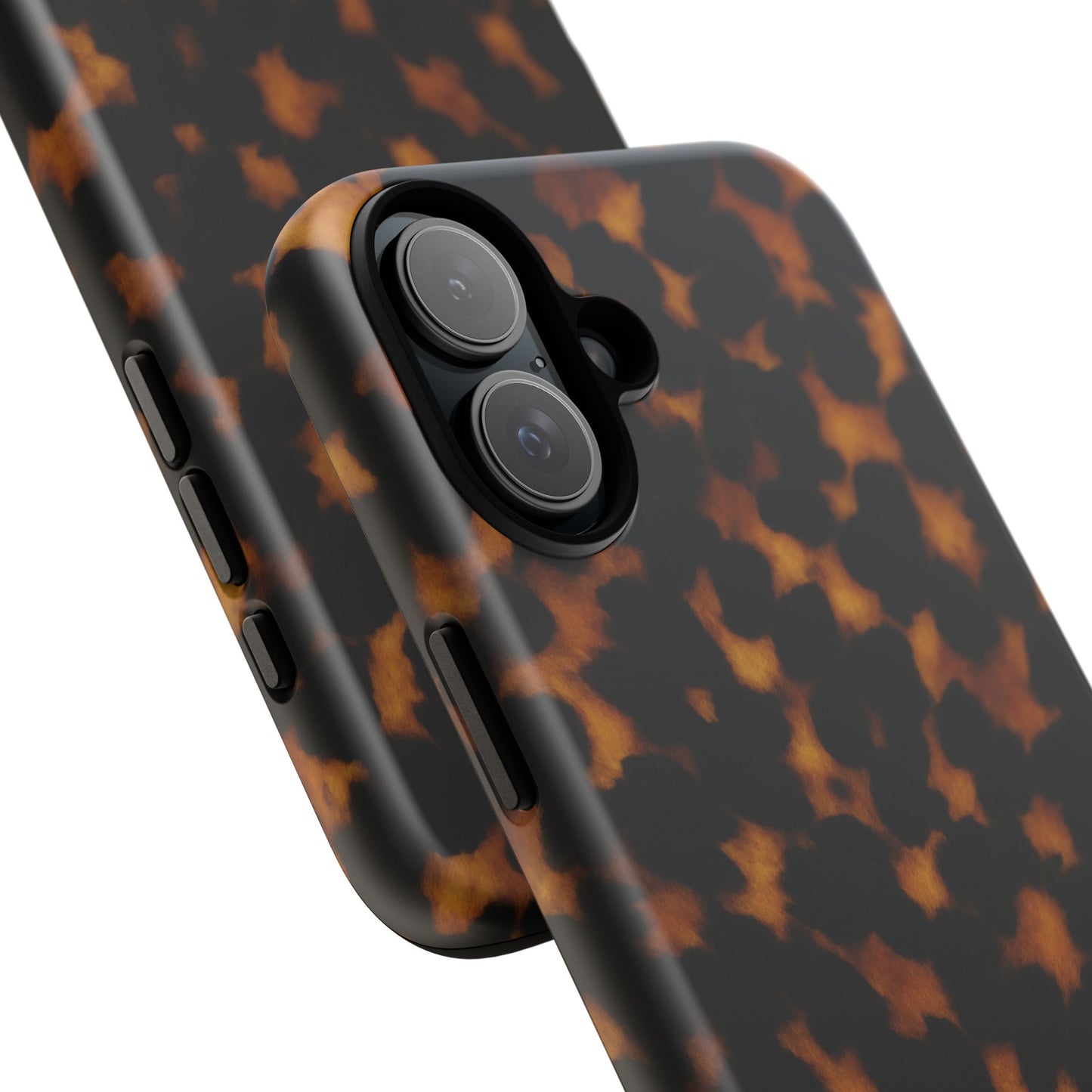 Tortoiseshell Pattern Tough Phone Case | Classic Leopard-Style Protective Cover