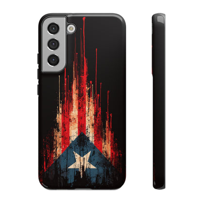 Puerto Rico Flag Phone Case | Distressed Puerto Rican Flag Tough Case | Boricua Pride Protective iPhone Samsung Cover