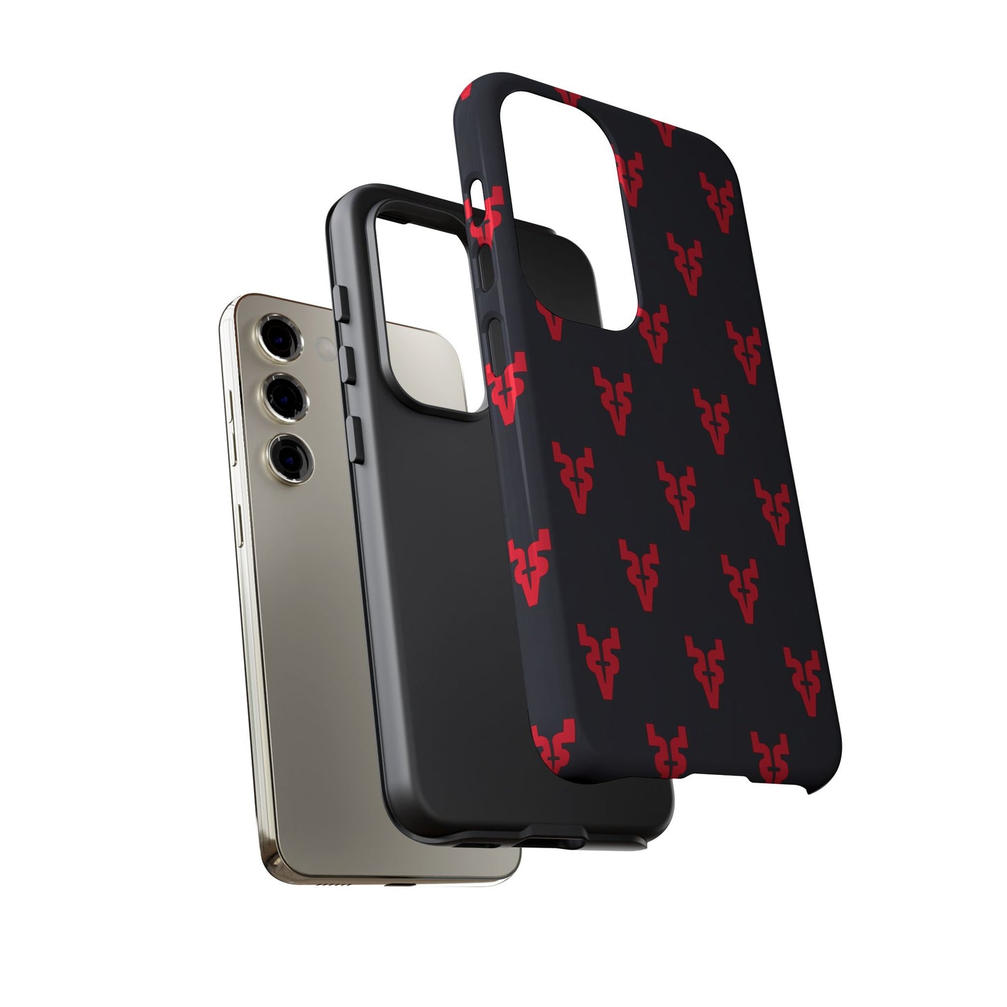 Mazatlán Bull Phone Case – Black Red Streetwear Tough Shockproof Cover